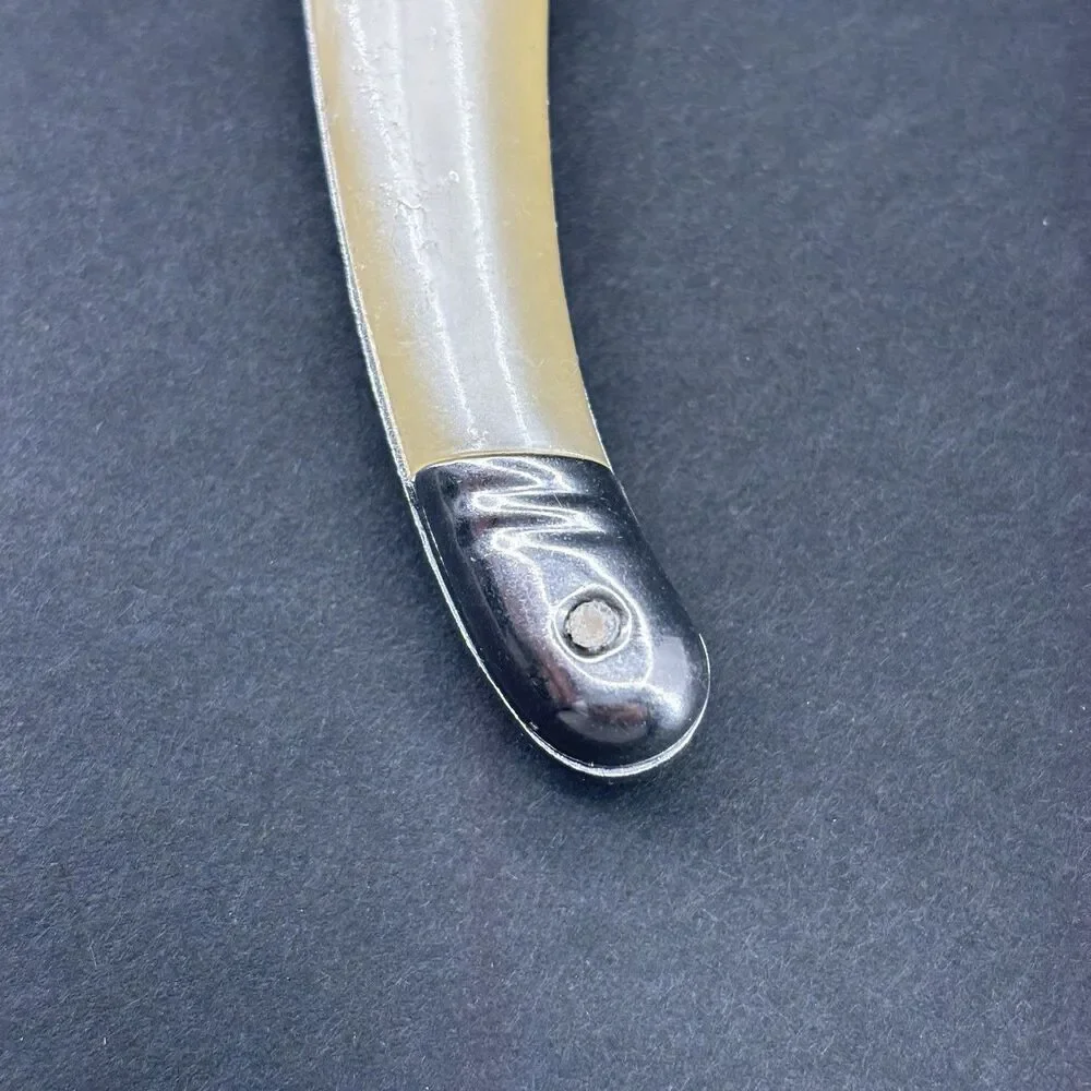 Jean Dubost Laguiole Diox Bee Carving Fork‎ Straight Tines Faux Mother of Pearl